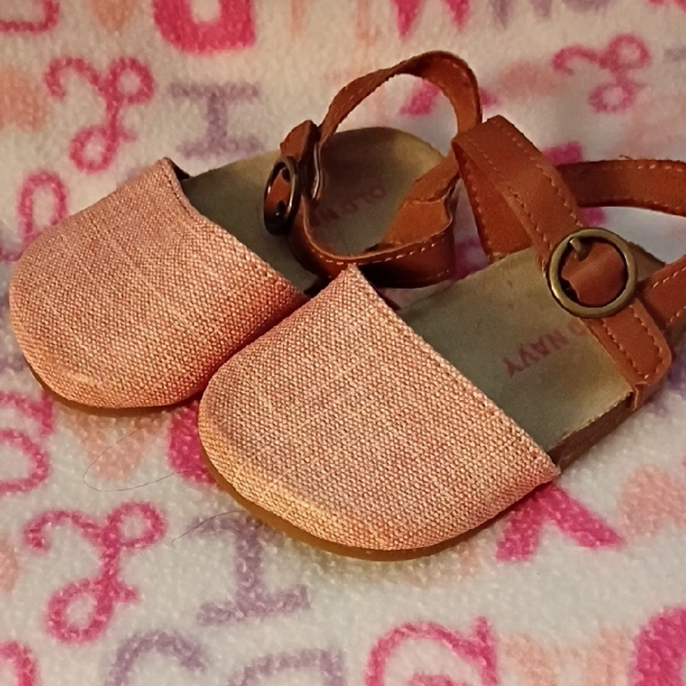 Pink and Tan Kids Shoes